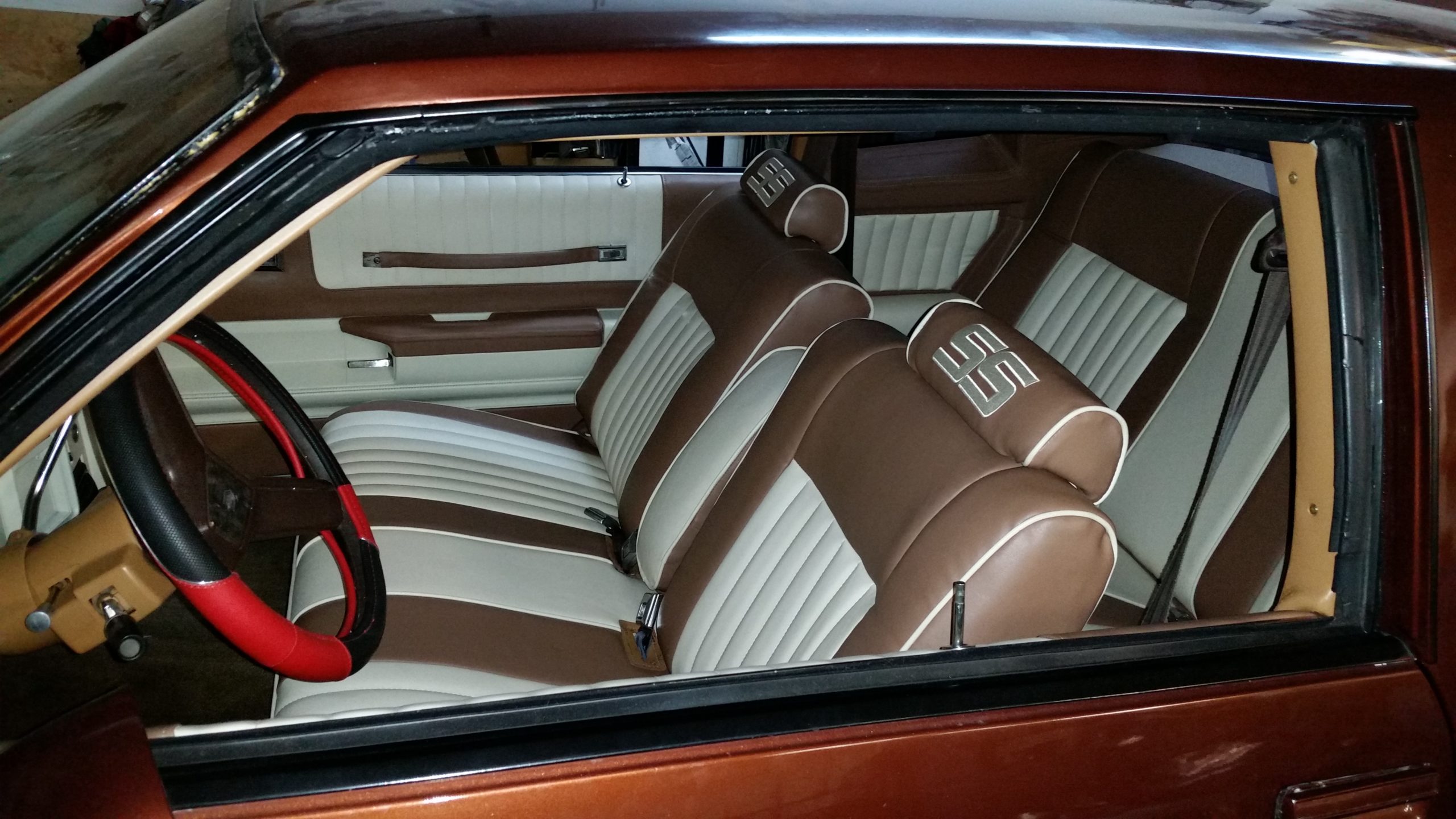 Custom leather vehicle interior